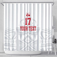 Custom Greenland Football Shower Curtain Polar-Bamserne 2022 Version