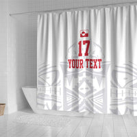 Custom Greenland Football Shower Curtain Polar-Bamserne 2022 Version