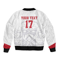 Custom Greenland Football Sleeve Zip Bomber Jacket Polar-Bamserne 2022 Version