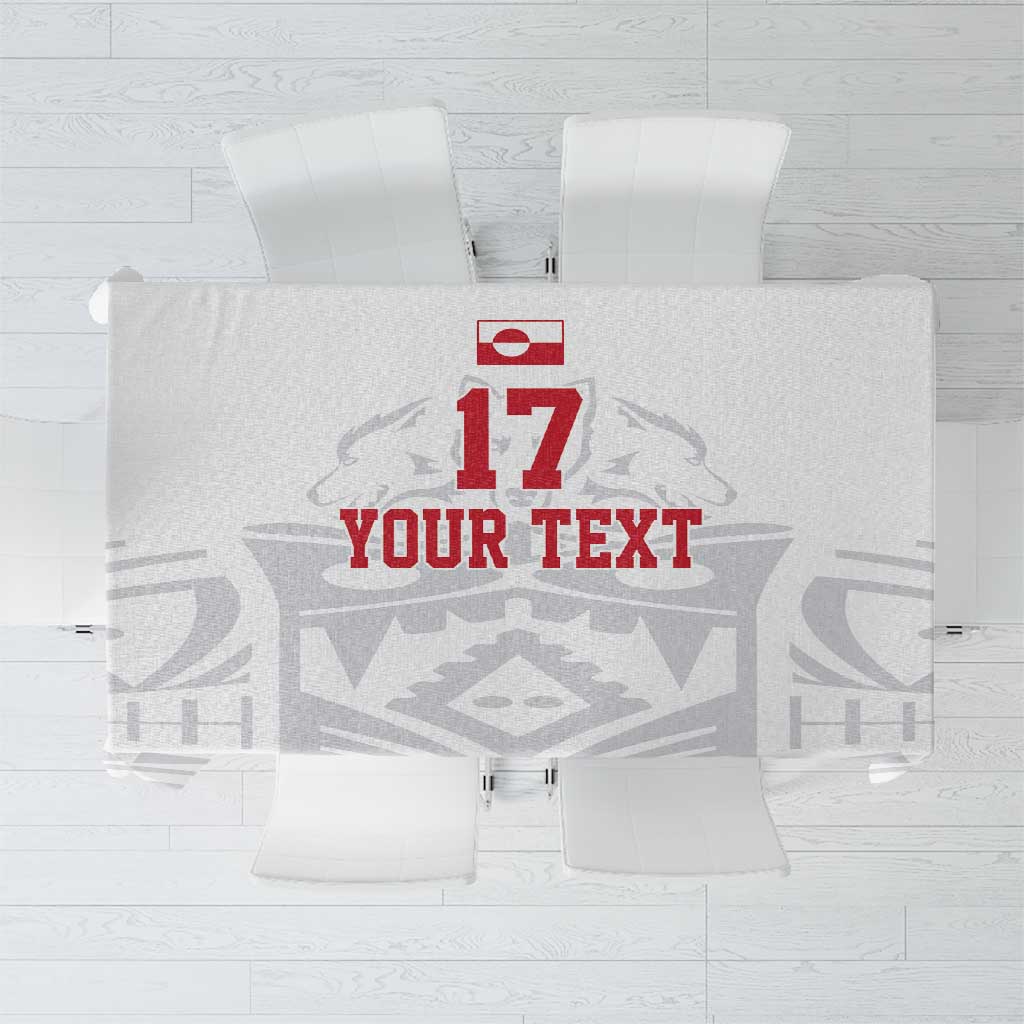 Custom Greenland Football Tablecloth Polar-Bamserne 2022 Version