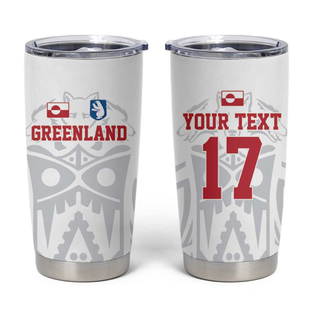 Custom Greenland Football Tumbler Cup Polar-Bamserne 2022 Version