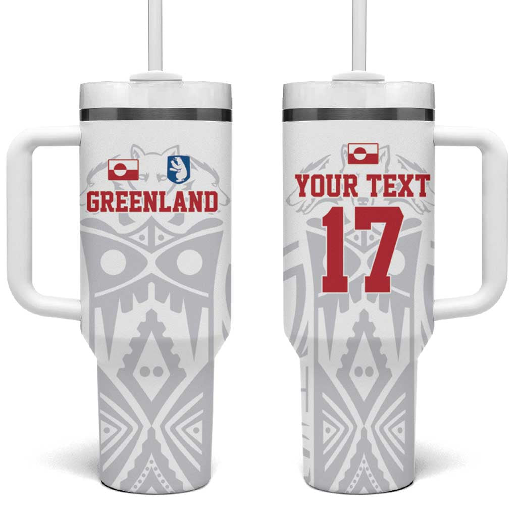 Custom Greenland Football Tumbler With Handle Polar-Bamserne 2022 Version