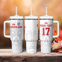 Custom Greenland Football Tumbler With Handle Polar-Bamserne 2022 Version