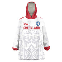 Custom Greenland Football Wearable Blanket Hoodie Polar-Bamserne 2022 Version