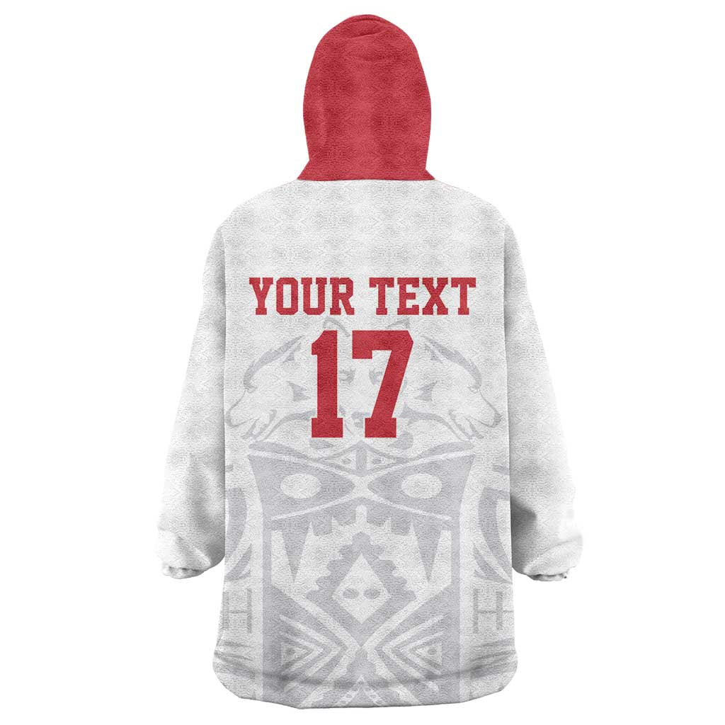 Custom Greenland Football Wearable Blanket Hoodie Polar-Bamserne 2022 Version