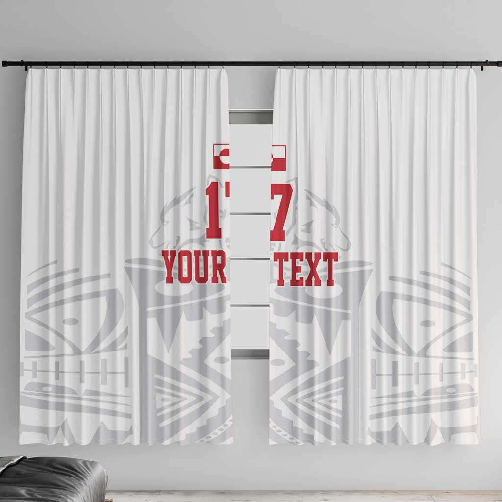 Custom Greenland Football Window Curtain Polar-Bamserne 2022 Version