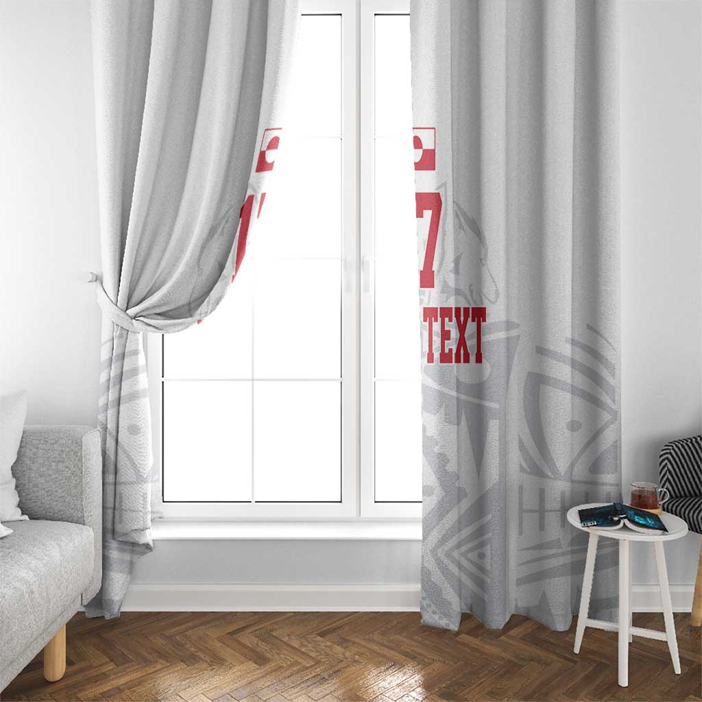 Custom Greenland Football Window Curtain Polar-Bamserne 2022 Version