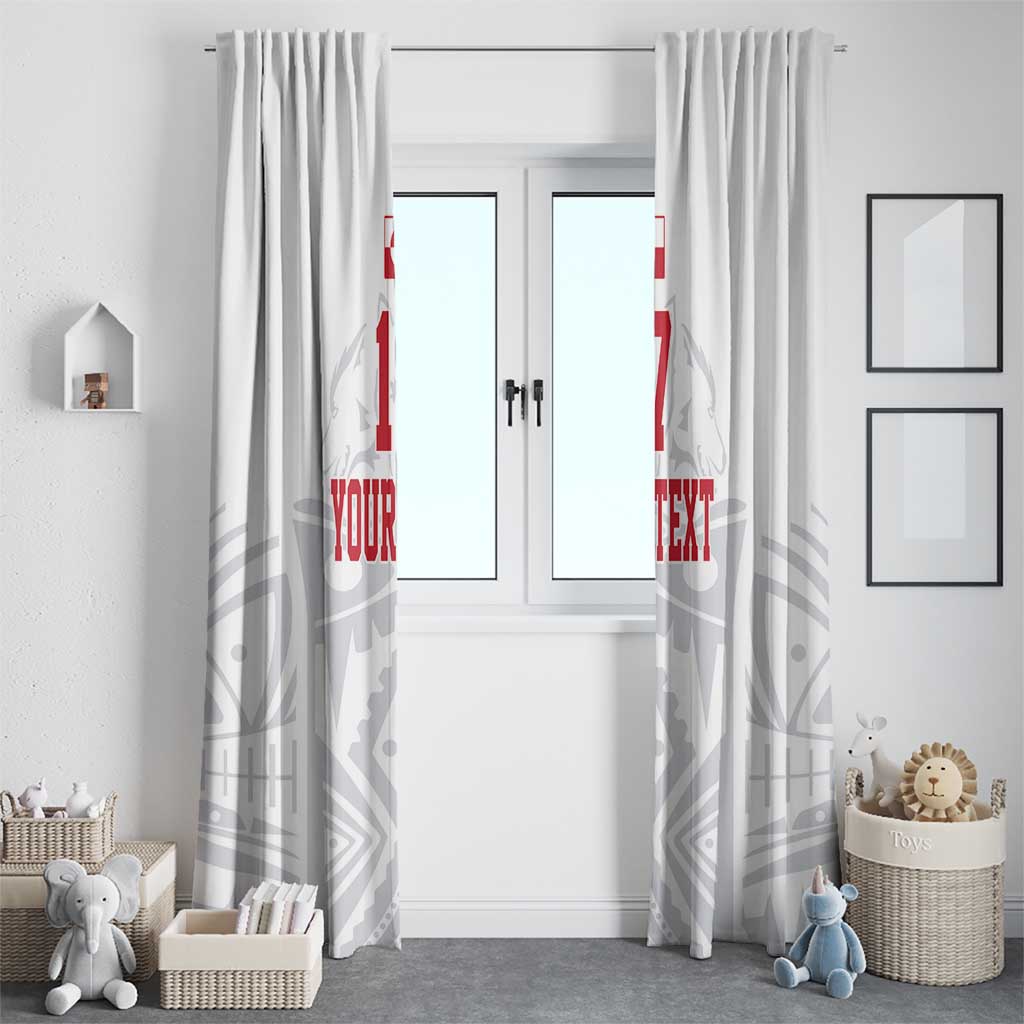 Custom Greenland Football Window Curtain Polar-Bamserne 2022 Version