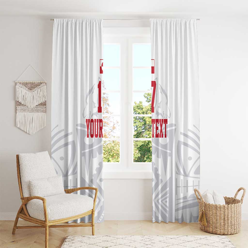 Custom Greenland Football Window Curtain Polar-Bamserne 2022 Version