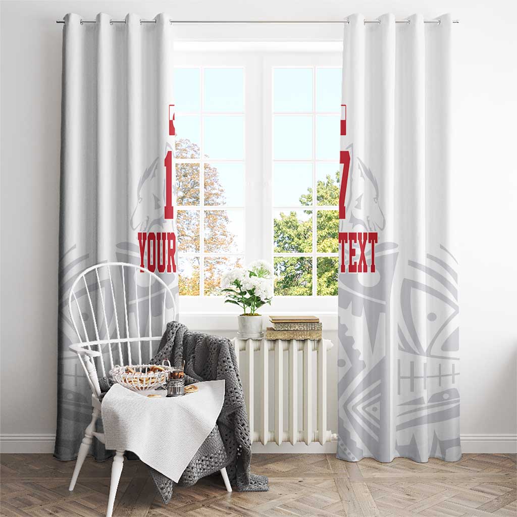 Custom Greenland Football Window Curtain Polar-Bamserne 2022 Version