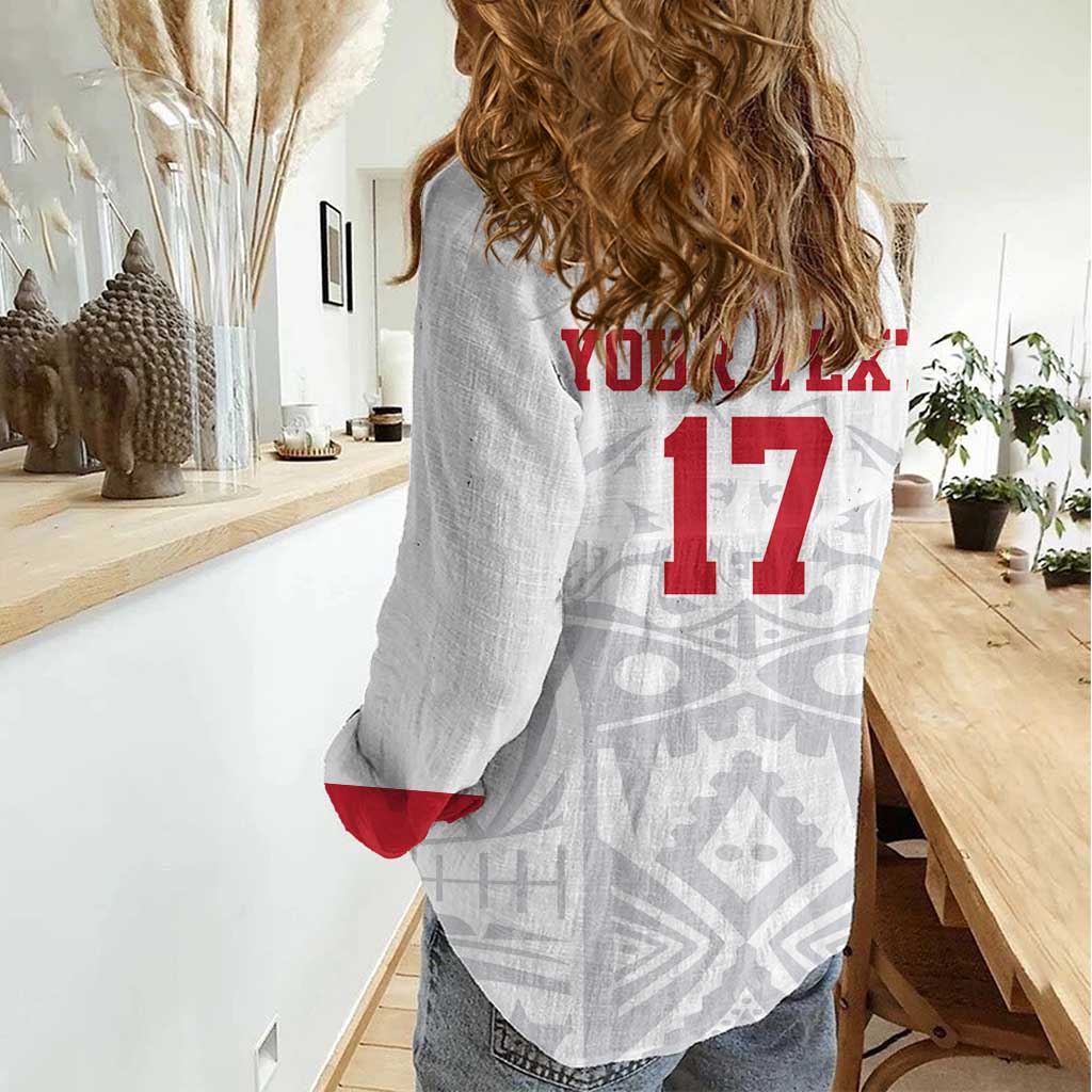 Custom Greenland Football Women Casual Shirt Polar-Bamserne 2022 Version