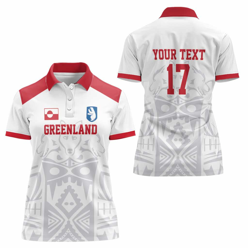 Custom Greenland Football Women Polo Shirt Polar-Bamserne 2022 Version