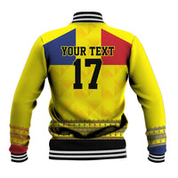 Custom Romania Rugby Go Champions Baseball Jacket Romanian Traditional Patern
