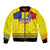 Custom Romania Rugby Go Champions Bomber Jacket Romanian Traditional Patern