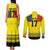 Custom Romania Rugby Go Champions Couples Matching Tank Maxi Dress and Long Sleeve Button Shirt Romanian Traditional Patern