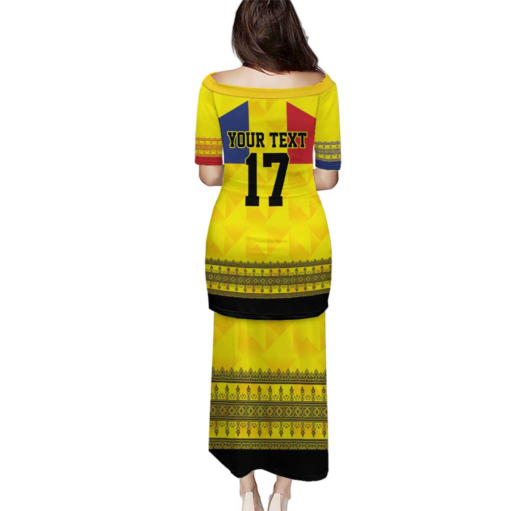 Custom Romania Rugby Go Champions Puletasi Romanian Traditional Patern