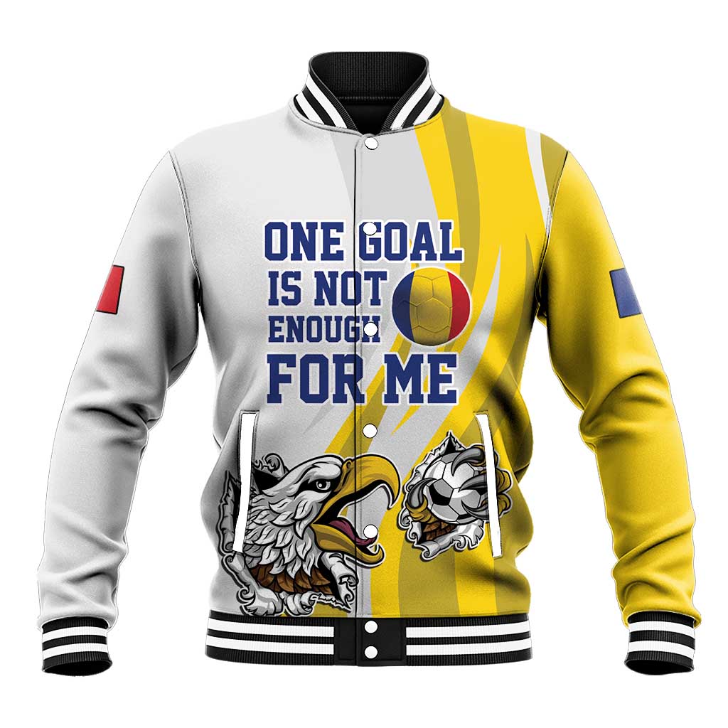 Custom Romania Football With Eagle Mascot Baseball Jacket Sporty Style