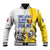 Custom Romania Football With Eagle Mascot Baseball Jacket Sporty Style