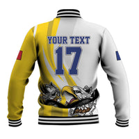 Custom Romania Football With Eagle Mascot Baseball Jacket Sporty Style