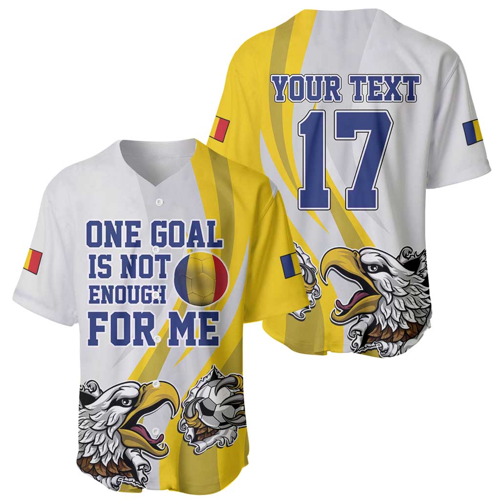 Custom Romania Football With Eagle Mascot Baseball Jersey Sporty Style