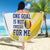 Custom Romania Football With Eagle Mascot Beach Blanket Sporty Style