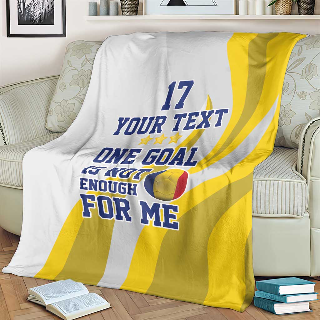 Custom Romania Football With Eagle Mascot Blanket Sporty Style