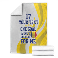 Custom Romania Football With Eagle Mascot Blanket Sporty Style