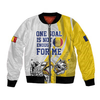 Custom Romania Football With Eagle Mascot Bomber Jacket Sporty Style