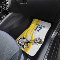 Custom Romania Football With Eagle Mascot Car Mats Sporty Style