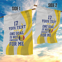 Custom Romania Football With Eagle Mascot Garden Flag Sporty Style