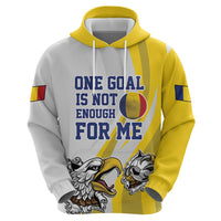Custom Romania Football With Eagle Mascot Hoodie Sporty Style