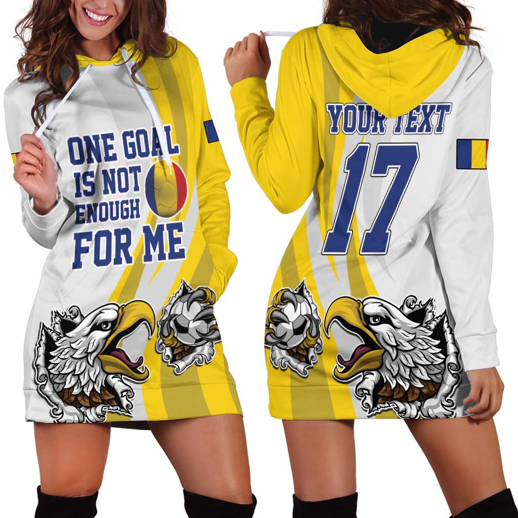 Custom Romania Football With Eagle Mascot Hoodie Dress Sporty Style