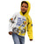 Custom Romania Football With Eagle Mascot Kid Hoodie Sporty Style