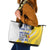 Custom Romania Football With Eagle Mascot Leather Tote Bag Sporty Style