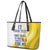 Custom Romania Football With Eagle Mascot Leather Tote Bag Sporty Style