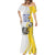 Custom Romania Football With Eagle Mascot Mermaid Dress Sporty Style