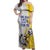 Custom Romania Football With Eagle Mascot Off Shoulder Maxi Dress Sporty Style