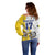 Custom Romania Football With Eagle Mascot Off Shoulder Sweater Sporty Style