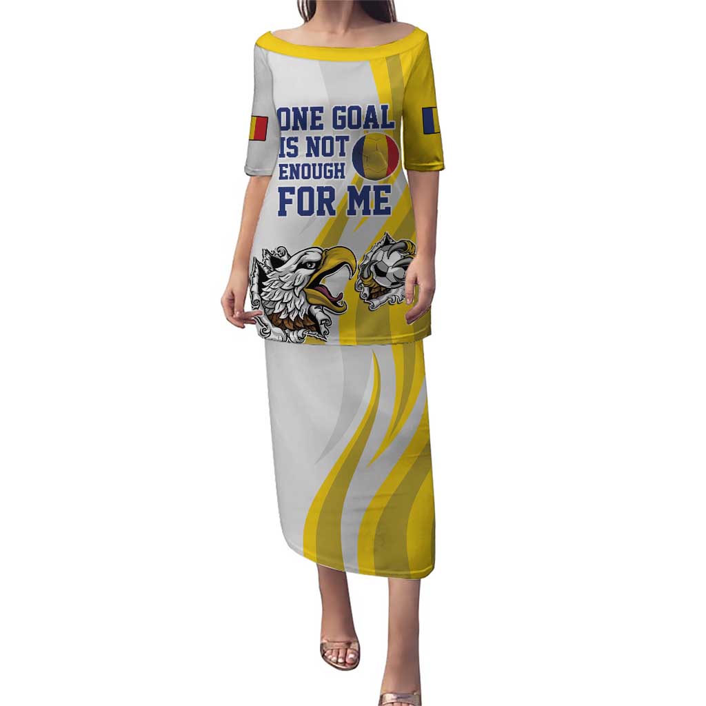 Custom Romania Football With Eagle Mascot Puletasi Sporty Style