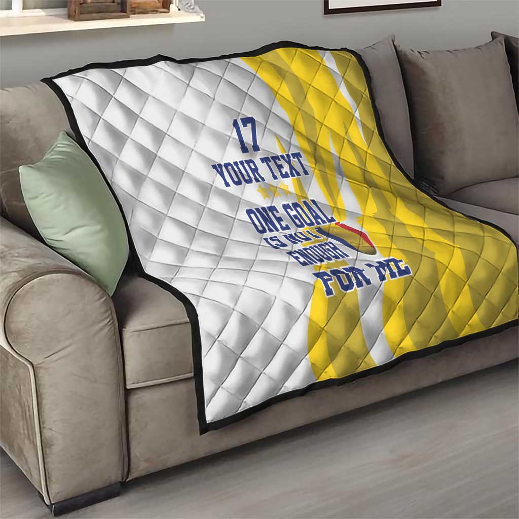Custom Romania Football With Eagle Mascot Quilt Sporty Style