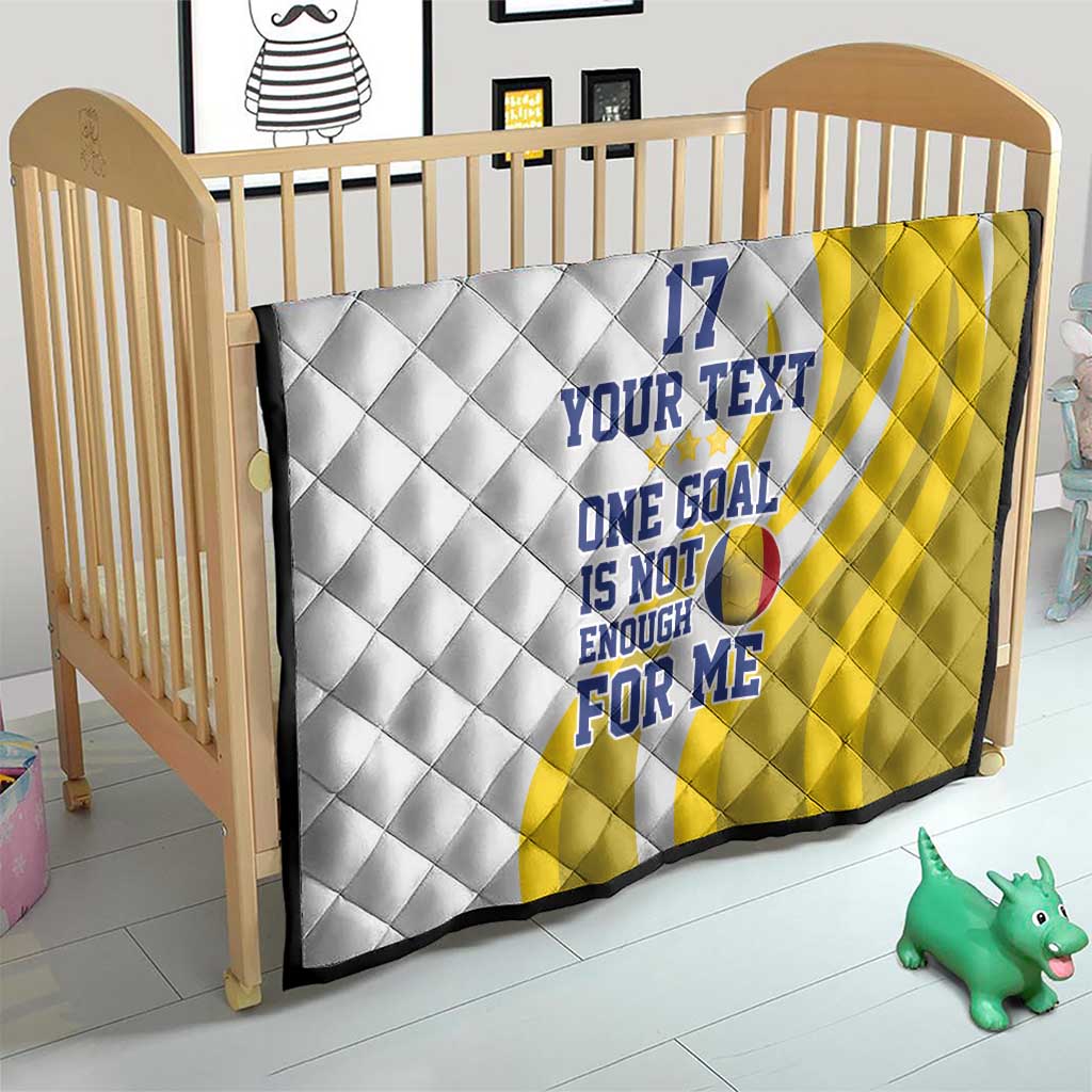 Custom Romania Football With Eagle Mascot Quilt Sporty Style