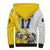 Custom Romania Football With Eagle Mascot Sherpa Hoodie Sporty Style