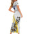 Custom Romania Football With Eagle Mascot Short Sleeve Bodycon Dress Sporty Style