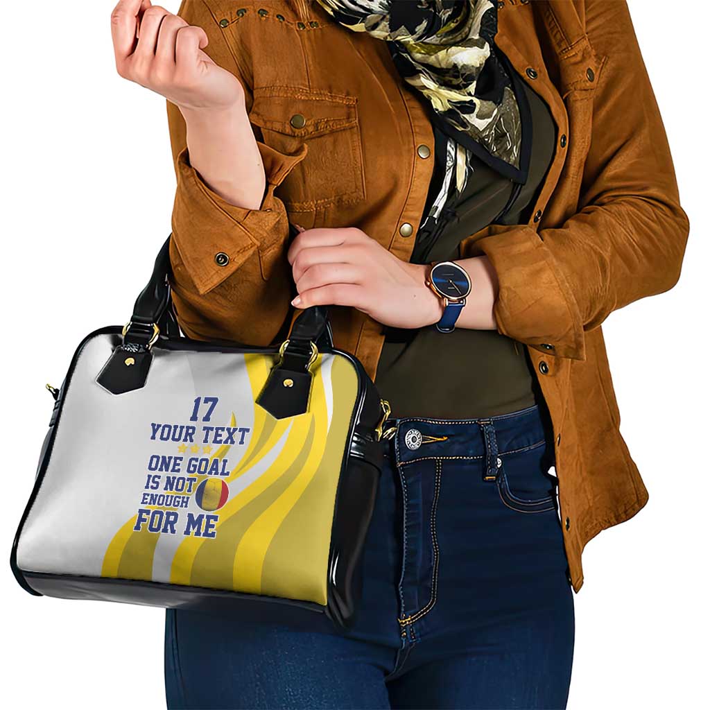 Custom Romania Football With Eagle Mascot Shoulder Handbag Sporty Style