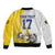 Custom Romania Football With Eagle Mascot Sleeve Zip Bomber Jacket Sporty Style