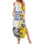 Custom Romania Football With Eagle Mascot Summer Maxi Dress Sporty Style