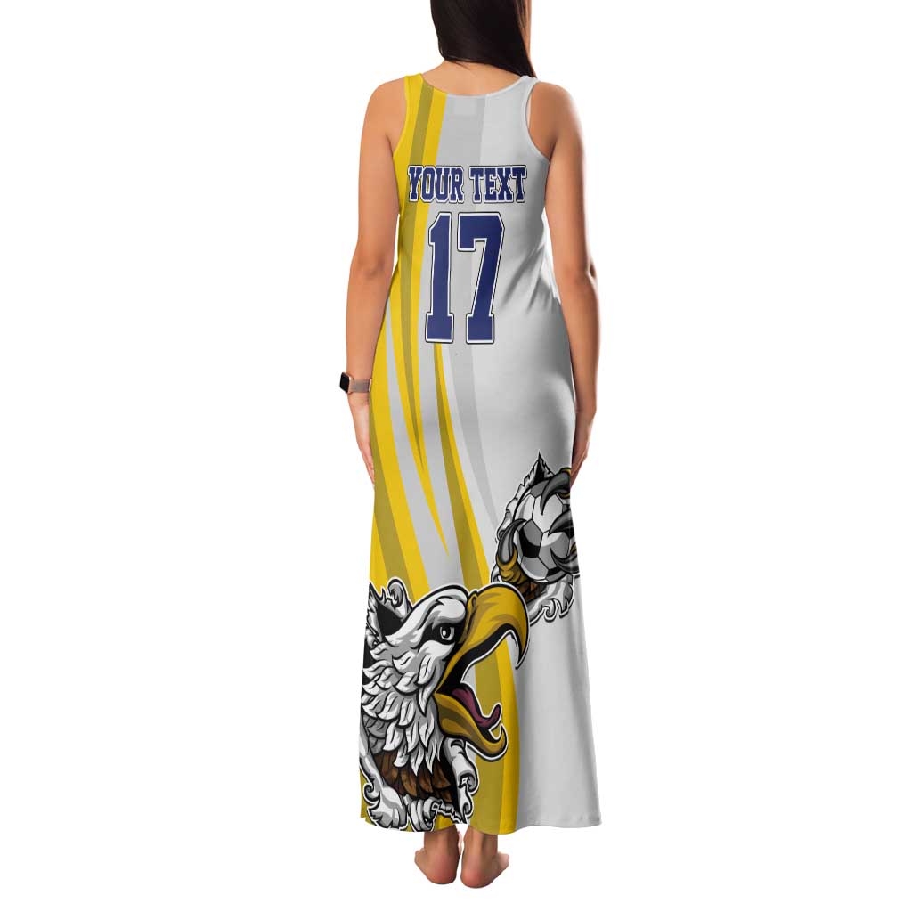 Custom Romania Football With Eagle Mascot Tank Maxi Dress Sporty Style