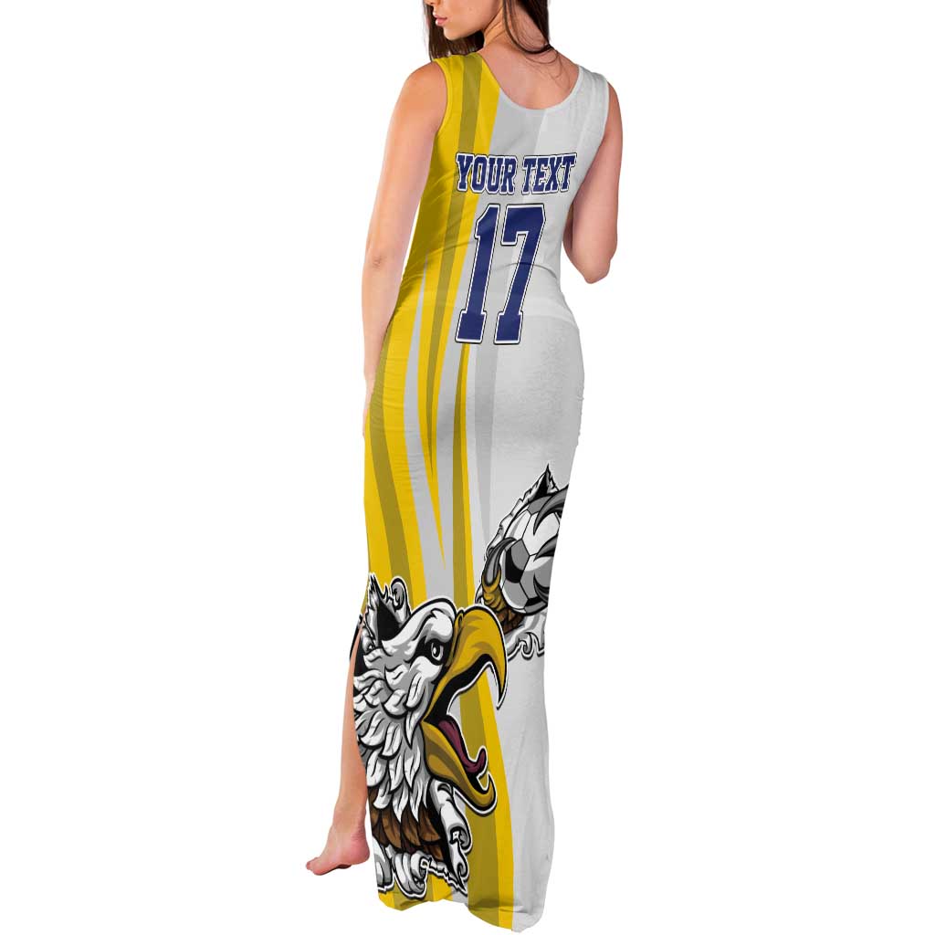Custom Romania Football With Eagle Mascot Tank Maxi Dress Sporty Style