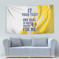 Custom Romania Football With Eagle Mascot Tapestry Sporty Style