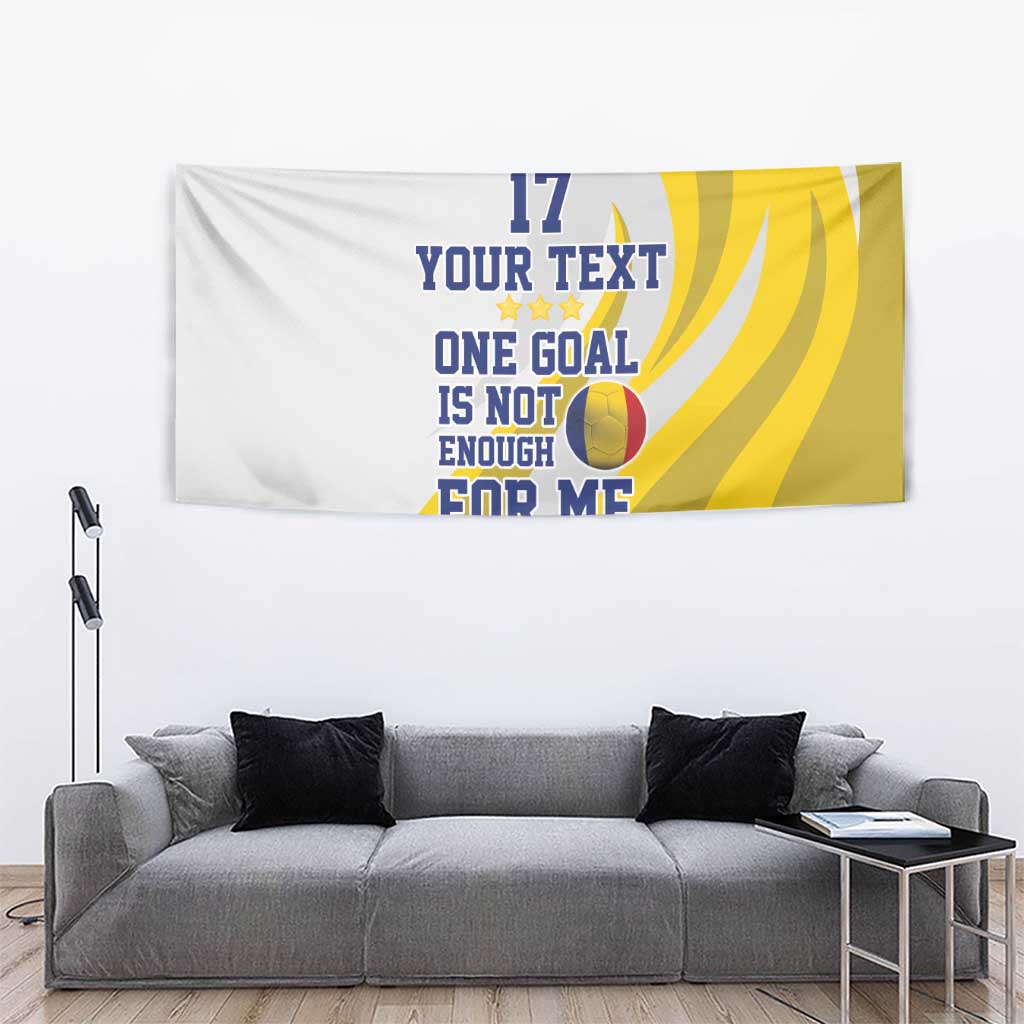 Custom Romania Football With Eagle Mascot Tapestry Sporty Style